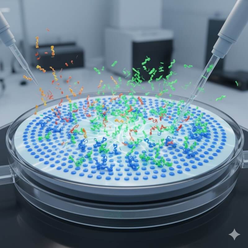Fig.3 Solid-phase display. (Creative Biolabs AI)