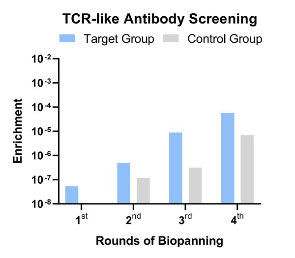 Fig.8 Graph illustrating the library screening outcomes. (Creative Biolabs Original)