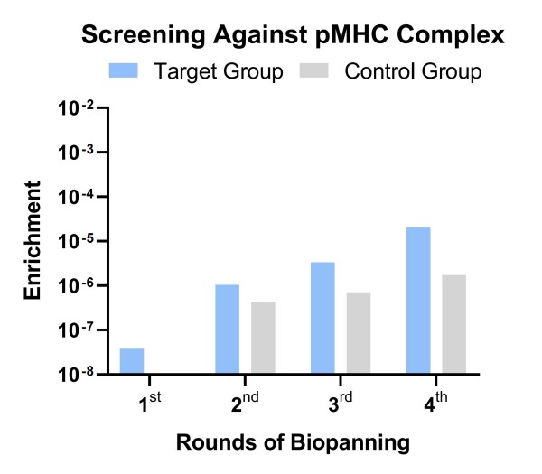 Fig.7 Graph illustrating the library screening outcomes. (Creative Biolabs Original)