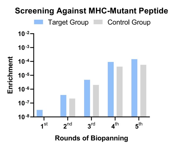 Fig.7 Graph illustrating the library screening outcomes. (Creative Biolabs Original)