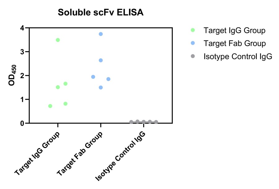Fig 13. Graph displaying the soluble ELISA validation results. (Creative Biolabs Original).