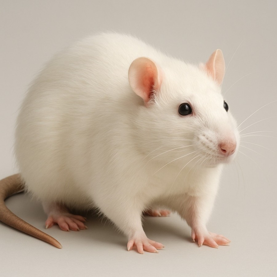 Fig.1 A big white ra.. (Creative Biolabs AI)