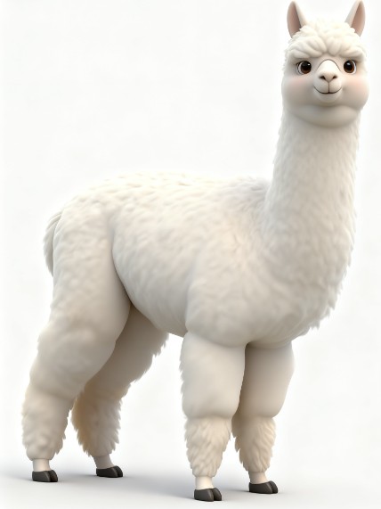 Fig.1 A alpaca. (Creative Biolabs AI)