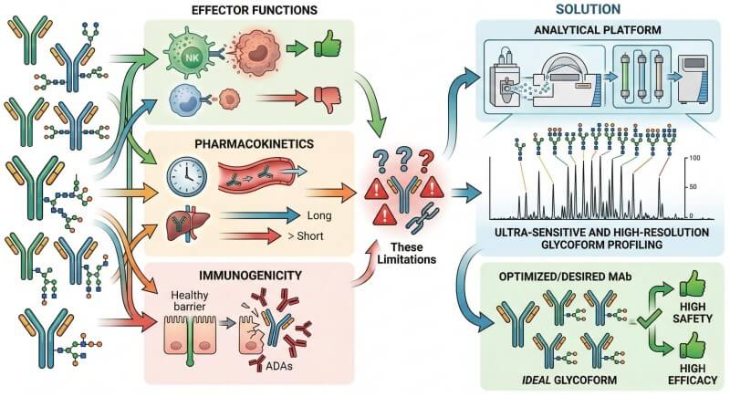 Fig.1 Functional glycosylation analytics and correlation platform. (Creative Biolabs Original)