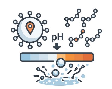 Fig.1 Peptides exhibiting lytic behavior triggered by low pH conditions. (Creative Biolabs AI)