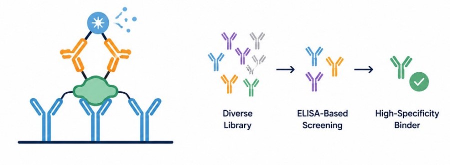 Fig.1 Guided Selection for High-Specificity Binders. (Creative Biolabs AI)