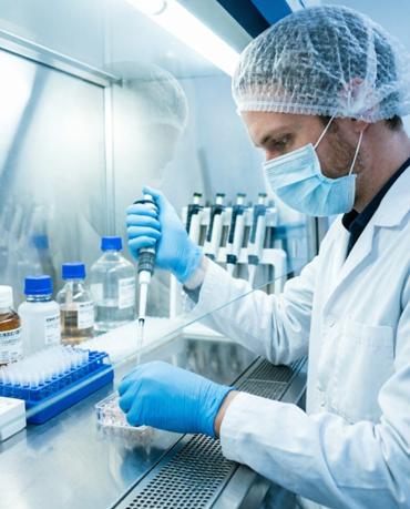 Fig.2 Aseptic Sample Preparation. (Creative Biolabs AI)