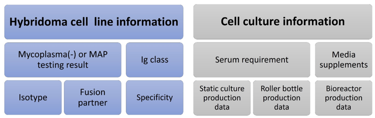 Fig.1 Factors to be considered in large-scale mAb production. (Creative Biolabs Original)