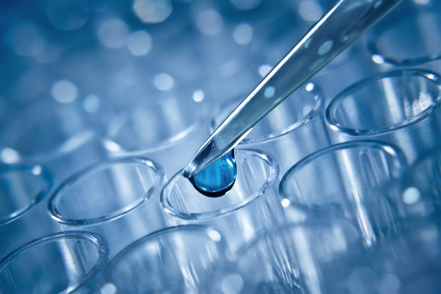 Pipette dispensing liquid for organoid culture. (Creative Biolabs Authorized)