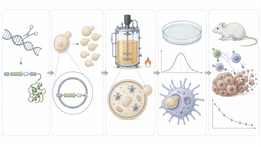 Integrated workflow for yeast T cell vaccine