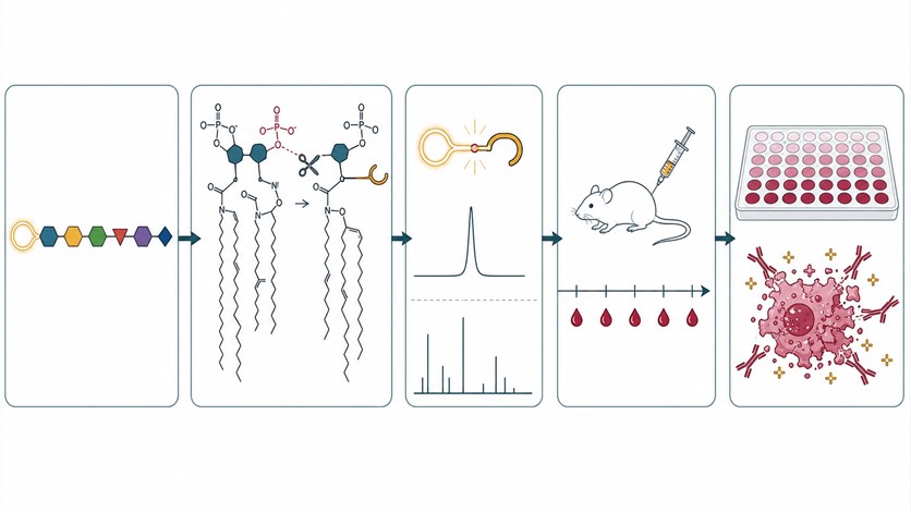 Globo H-MPLA conjugate vaccine development workflow