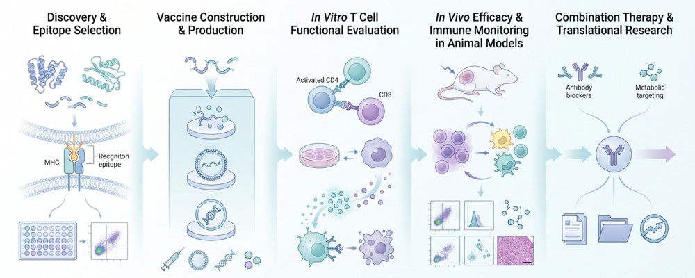 Arginase vaccine development workflow