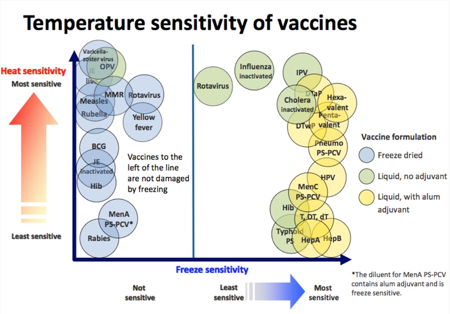 The Evaluation Results of Vaccine Thermal Stability